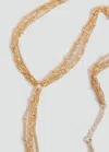 Mango Teen Collier Long Chaîne Or - Fille - Taille Unique -