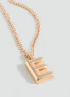 Mango Teen Collier Pendentif Lettre Or - Fille - Taille Unique -