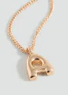 Mango Teen Collier Pendentif Lettre Or - Fille - Taille Unique -