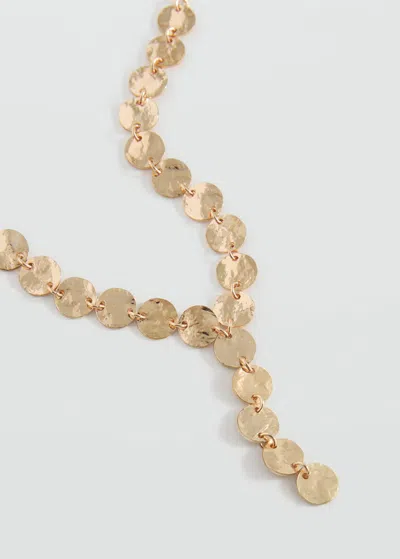 Mango Teen Collier Pendentifs Pièces Or - Fille - Taille Unique -