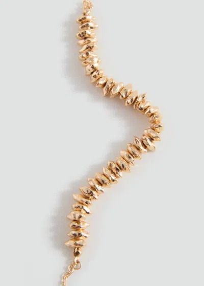 Mango Teen Collier Perles Or - Fille - Taille Unique -