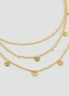 Mango Teen Collier Perles Pierre Or - Fille - Taille Unique -