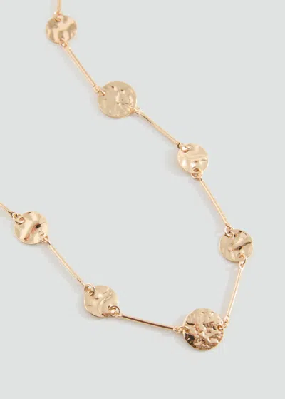 Mango Teen Collier Pièces De Monnaie Or - Fille - Taille Unique -