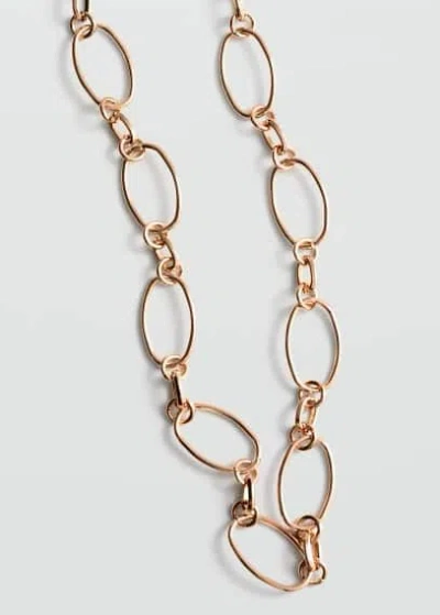 Mango Teen Combined Hoops Necklace Gold