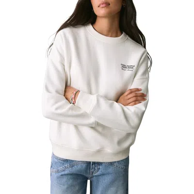 Mango Teen Cool People Have Dogs Sweatshirt In White