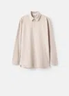 Mango Teen Cotton Basic Polo Shirt Sand