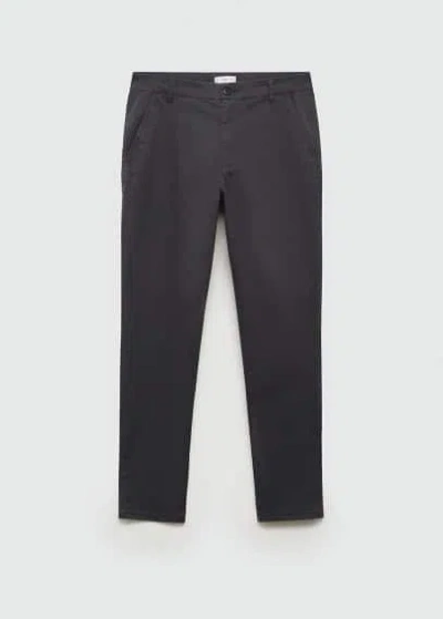 Mango Teen Cotton Chinos Charcoal