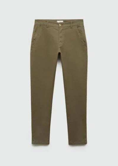 Mango Teen Cotton Chinos Medium Green