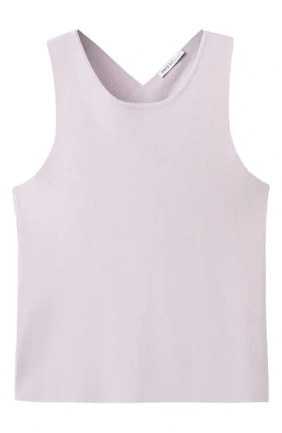 Mango Teen Cross Back Sweater Tank In Purple