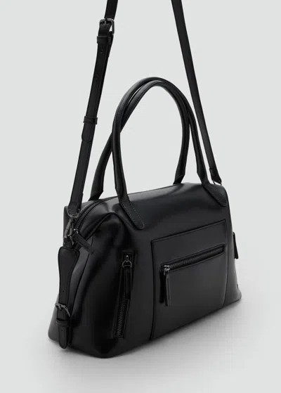 Mango Teen Sac Anse Double Noir - Fille - Taille Unique -  In Black