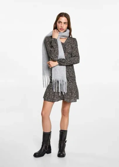Mango Teen Dress Black