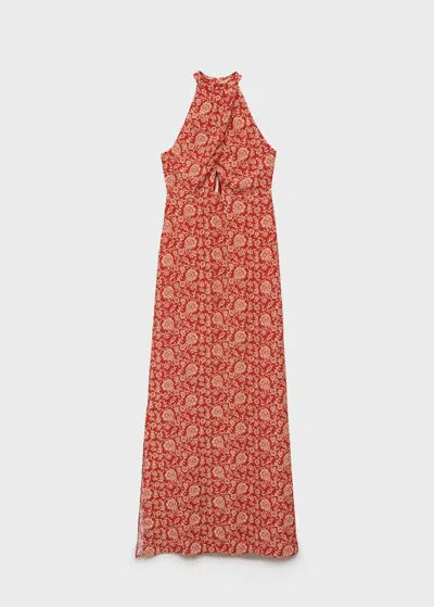 Mango Teen Dress Burnt Orange