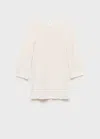 Mango Teen Dress Off White In Blanc Cassé