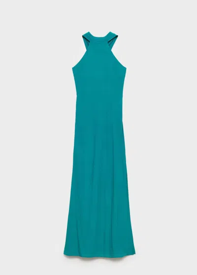 Mango Teen Dress Turquoise