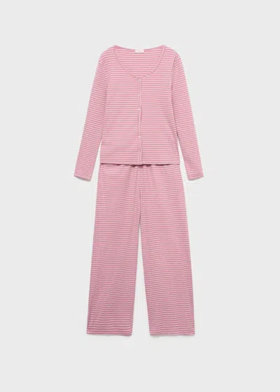 Mango Teen Long Pyjama Pack Pastel Pink