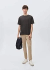 Mango Teen Essential Cotton-blend T-shirt Charcoal