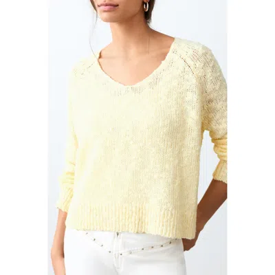 Mango Teen Fine Knit Sweater In Yellow