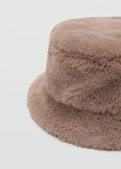 Mango Teen Hat Brown