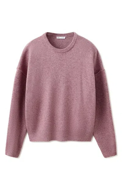 Mango Teen Heather Sweater In Pink