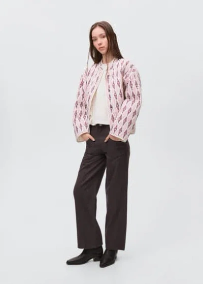 Mango Teen Jacket Pastel Pink