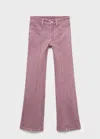 Mango Teen Straight Star Jeans In Pink