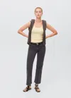 Mango Teen Frayed Low-rise Skinny Jeans Black Denim