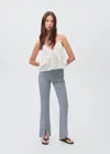 Mango Teen Flared Jeans With Opening Blue
