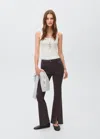 Mango Teen Flared Jeans With Opening Charcoal