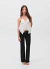 Mango Teen Low-waist Flared Jeans Black