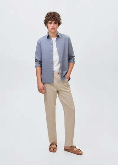 Mango Teen Regular-fit Jeans Beige