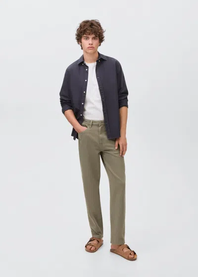 Mango Teen Regular-fit Jeans Khaki