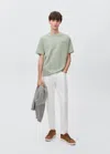 Mango Teen Straight Fit Jeans White
