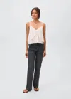 Mango Teen Culotte Jeans With Embroidered Stars Black Denim