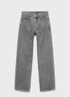 Mango Teen Jeans Gris Denim - Fille - L -