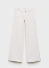 Mango Teen Jeans Wide Leg Off White