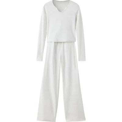 Mango Teen Kids' 2-piece Pajama Set In Gray