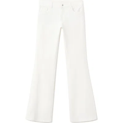Mango Teen Kids' Flare Leg Jeans In White