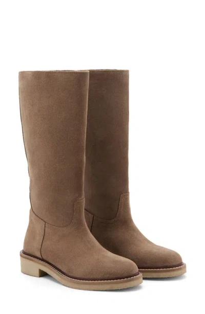 Mango Teen Knee High Boot In Medium Brown