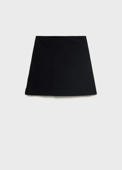 Mango Teen Knitted Skirt And Trousers Black