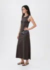 Mango Teen Long Knitted Dress Charcoal