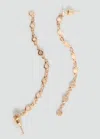 Mango Teen Long Sun Earrings Gold