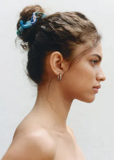 Mango Teen Pack Of 2 Hair Scrunchies Blue