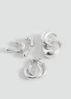 Mango Teen Lot Boucles D'oreilles Combinées Argent - Fille - Taille Unique -