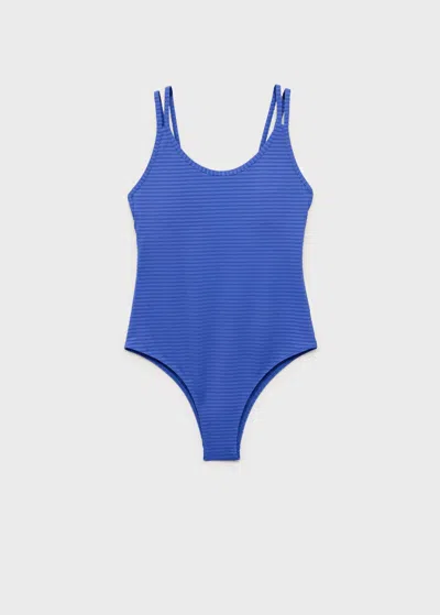 Mango Teen Swimsuit Navy