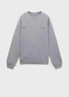 Mango Teen Message Cotton Sweatshirt Sky Blue In Sky Blue