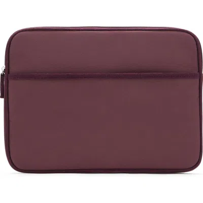 Mango Teen Nylon Laptop Case In Burgundy