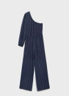 Mango Teen One-piece Suit Dark Navy In Dark Navy
