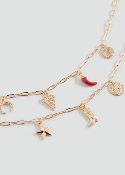 Mango Teen Combined Necklace Pack Gold