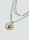 Mango Teen Combined Necklace Pack Turquoise