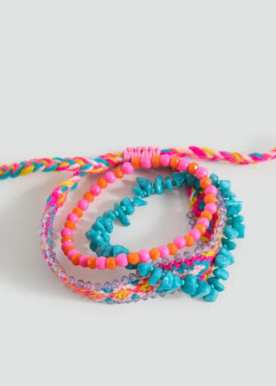 Mango Teen Pack Of 3 Bracelets Blue